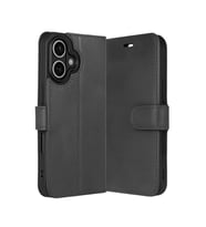 Coverzone iPhone 17 ile uyumlu K?l?f New Trend S Plus C�zdan K?l?f �n kapakl? tasar?m Stand Olabilen ??k Zarif Tasar?m iPhone 17 i�in K?l?f ?phone 17 i�in Kapak Siyah