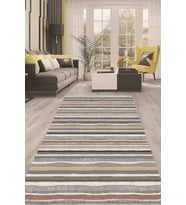 Dijital Kaymaz Taban Yıkanabilir Modern Renkli Salon Halısı Mutfak Halısı Yolluk ND-HT-263 (Çok Renkli)