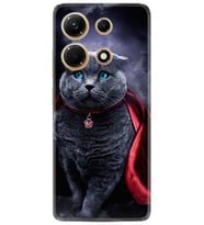 Infınıx Note 30 Kılıf Silikon Desen Özel Seri Super Cat 1666
