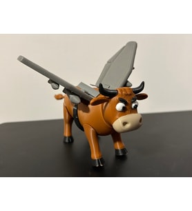 Kanatlı Savaşçı Boğa Figürü - 3D Yazıcı Tasarımı Dekoratör Obje