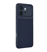 Huawei Honor 600 Auto Focus Karbon Kapak - Lacivert