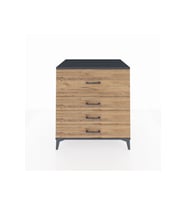 Kronos Şifonyer 4 Çekmeceli 88x59x96 Antrasit-Çam