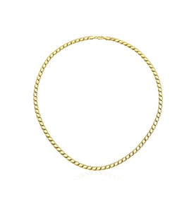 14 Ayar Altın Pullu Zincir 4,00 mm