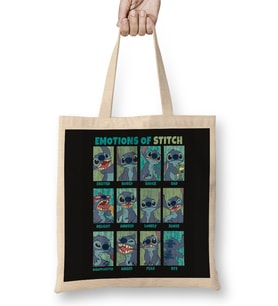 Lilo & Stitch Emotions Of Stitch Panels Bez Çanta Uzun Saplı
