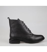 CASTLE BLACK 27491-1 Hakiki Deri Siyah Kadın Bot