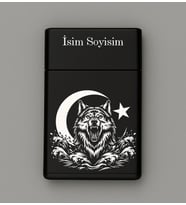 Kurt Ay Yıldız Desenli Metal Tabaka – Kişiye Özel İsimli Hediyelik