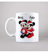 Mickey & Minnie Mouse & Yılbaşı Tasarımlı Kupa Kişiye Özel