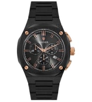Wainer WA.10000-C Erkek Kol Saati , Swiss Made , Safir Cam (Siyah)