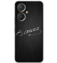 Vivo Y27 Kılıf HD Desen Baskılı Kılıf - İmza Atatürk