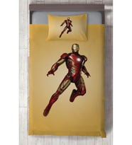 MEKTA HOME BEBEK VE ÇOCUK ODASI Iron Man Desenli Yatak Örtüsü