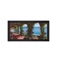 Manzara Temalı Kanvas Tablo 80 x 110 cm Siyah Çerçeve