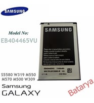 Samsung EB404465VU Batarya Samsung S5580 W319 M550 M570 M500 W309 Uyumlu Batarya