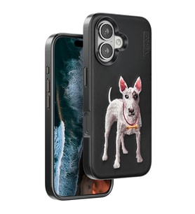Venco Apple İphone 16 Perma Desenli Kapak - Siyah