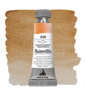 Maimeri Blu Tüp Sulu Boya 12 ml S1 No:250 Transparent Mars Red