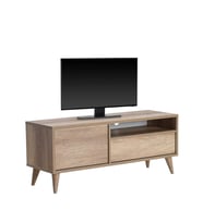 Adore Mobilya Retro Çekmeceli Tv Sehpası - Açık Ceviz (Tori) 120x50x40 cm (GxYxD)