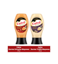 Calve Gurme Mayonezler 2li Set Sriracha Mayonez 240g X1 Adet Truflu Mayonez 235g X1 Adet