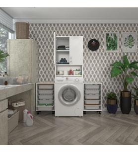 Kenzlife çamaşır makinesi dolabı sinemsepetduble byz 05 li banyo arkalıksız kurutma bulaşık (Karışık)