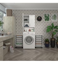 Kenzlife çamaşır makinesi dolabı sinemsepetduble byz 05 li banyo arkalıksız kurutma bulaşık (Karışık)