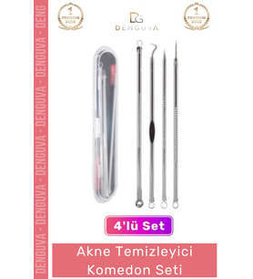 #AkneTemizleyici Siyah Nokta Giderici Cilt Bakım Seti Profesyonel Yağ Bezesi Akne Temizleyici Kutulu
