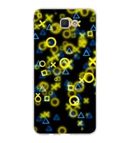 Samsung Galaxy J7 Prime 2 Kapak  Semboller Tasarımlı Şeffaf Silikon Kılıf