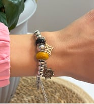 Pandora Deniz Dümeni Detaylı Çelik Bileklik