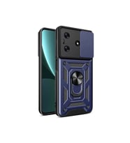 Tecno Spark 10C Uyumlu Kılıf Magnetik Standlı Kamera Korumalı Zore Sürgülü Vega Kapak