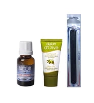 Kalyon Oje Çözücü + Dalan Krem 20 Ml + Tırnak Törpüsü