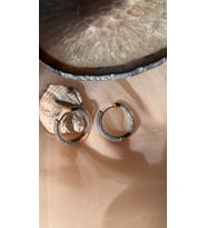 14 K kararmaz halka küpe