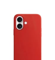 Apple iPhone 17 Liquid Lansman Silikon Kılıf Ateş Kırmızısı