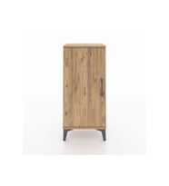 Arges Komodin 2 Raflı Tek Kapaklı 44x30x96 Çam-Çam