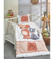 Bebek Yorgan Seti%100 Pamuk / V16