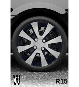 Renault R 11 Flash 15 İnç Jant Kapağı (4 ADET) Siyah Gri C101