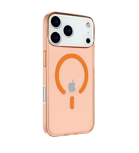 Apple İphone 17 Pro Max Kılıf Pc Real Magsafe Kapak - Turuncu