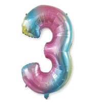 Benim Marifetlerim 3 Rakamı Rengarenk Folyo Balon 40 inch 90 cm