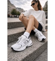 Muggo SHİFT Kadın Kalın Taban Bağcıklı Günlük Sneaker Spor Ayakkabı