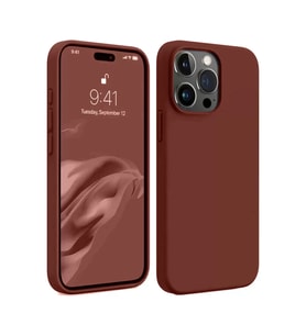 Northcity iPhone 15 Pro Max ile Uyumlu First Silikon Kılıf - Bordo