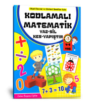 Kodlamalı Matematik YAZ-SİL-KES-YAPIŞTIR Seti (Okul Öncesi ve Birinci Sınıflar İçin)