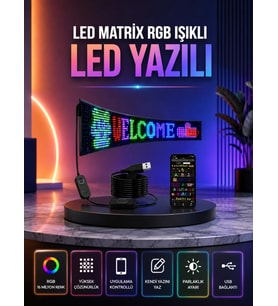 Şık Ve Fonksiyonel Rgb Led Panel Canlı Renk Yansımalı Işık Sistemi