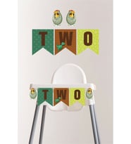 Dinozor Konsepti TWO Banner *Kalın Kağıt