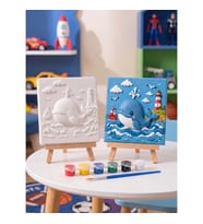 15x15 Balina Taş Boyama Seti – Çocuk ve Yetişkin Hobi Kiti