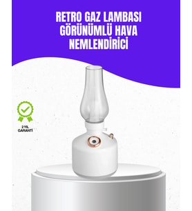 Retro Gaz Lambası Görünümlü Ledli Buhar Püskürtücü Aroma Difüzör