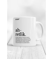 Ahretlik Açıklamalı Baskılı Kupa Bardak