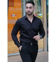 KİŞİYE ÖZEL KOLAY ÜTÜLENEBİLİR PAMUKLU ERKEK GÖMLEK