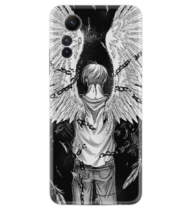 Xiaomi Redmi Note 12S Kılıf Resimli Desenli Silikon Platinium Series Angel 1883