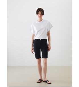 LCW Jeans Siyah Bermuda Fit Kadın Jean Şort