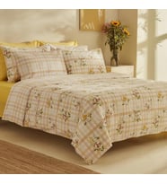 Karaca Home Minella Sarı %100 Pamuk Soft Touch Çift Kişilik Nevresim Takımı