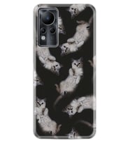 INFINIX Note 11 Pro Note 10 Hot 9 Play Kılıf Desemli Silikon Sevimli Kedicikler 1785