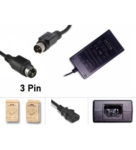 24V 2.5A 60W 3Pin DIN Termal POS Yazıcı Adaptör RETRO