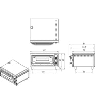 Remta Elektrikli Pizza Fırını 62x62 cm
