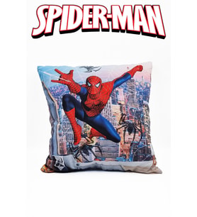 Gökyüzünde Spiderman Yastık - Örümcek Adam Yastık Çocuk Yastık Spiderman Kırlent (Çok Renkli)